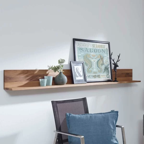 Hängendes Holz Regal Mit Rückwand – Nescavan 1