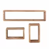 Holz Hängeregal Set Drolivio Im Stil Modern (dreiteilig) 10