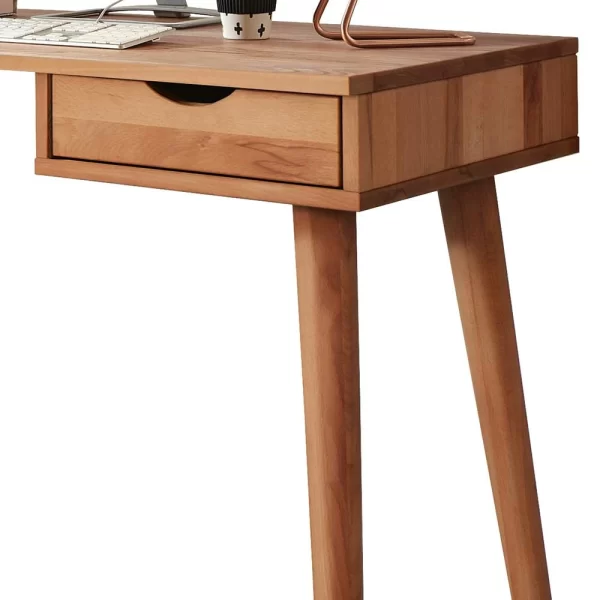 Holz-Schreibtisch Aus Kernbuche Mit Schublade – Crenados 4
