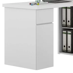 Home Office Arbeitsplatz Möbel In Weiß – Anolta 16