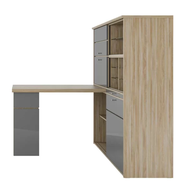 Home Office Schreibtisch & Schrank Regal Kombi – Ubinro 4
