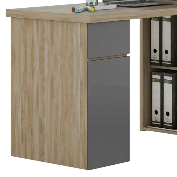 Home Office Schreibtisch & Schrank Regal Kombi – Ubinro 6