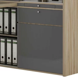 Home Office Schreibtisch & Schrank Regal Kombi – Ubinro 18