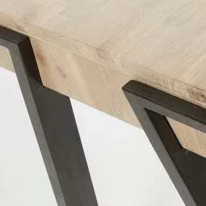 Industrie Design Schreibtisch Aus Holz Delamoto & Stahl 11