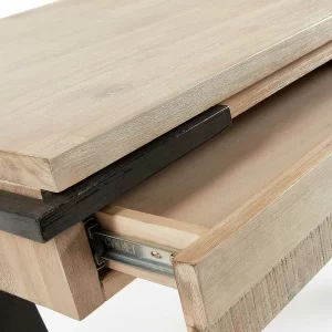 Industrie Design Schreibtisch Aus Holz Delamoto & Stahl 13