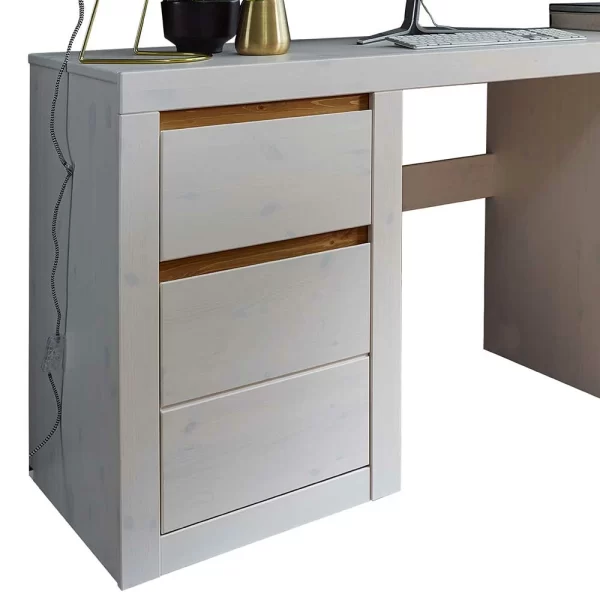 Kiefernholz Schreibtisch Modern – Meuvrun 4
