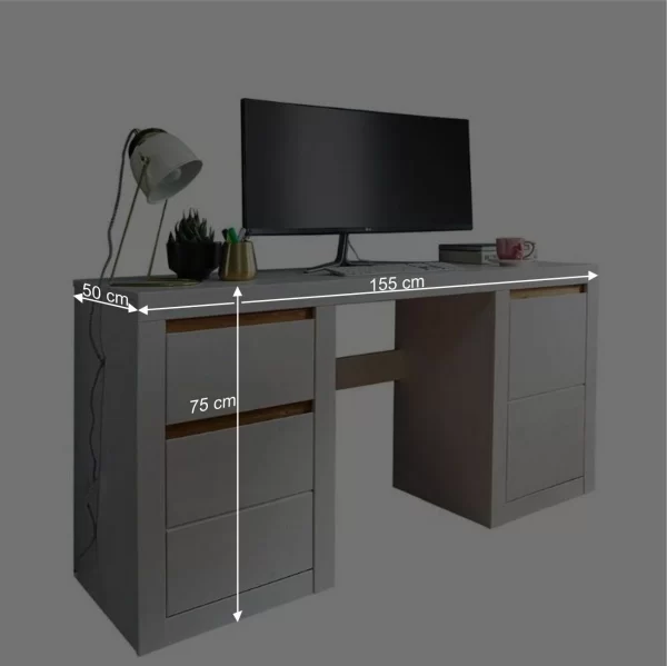 Kiefernholz Schreibtisch Modern – Meuvrun 6