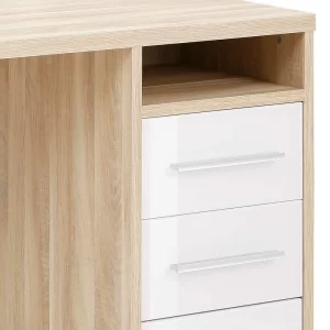 L-Form Schreibtisch In Eiche Holzoptik – Xedno 18