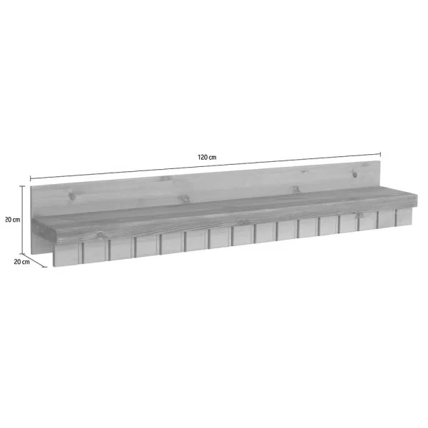 Landhaus Wandboard In Natur & Grau – Ostanzia 6