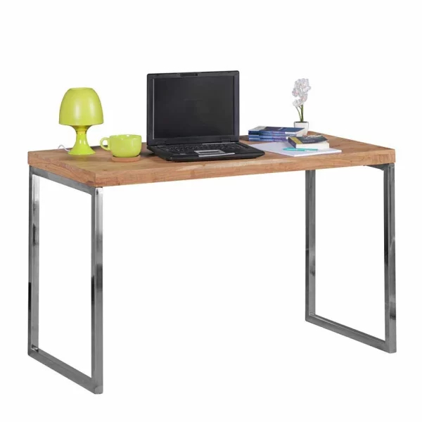 Loft Design Schreibtisch Mascanus Mit Holz Und Metall 3
