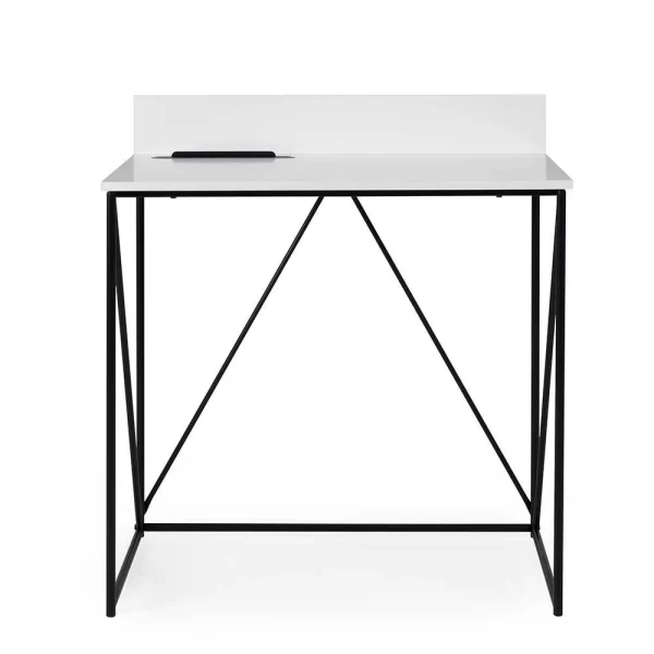 Loft Design Schreibtisch In Schwarz Weiß Plexino 80×48 Cm 3