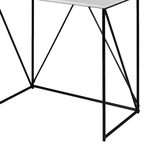 Loft Design Schreibtisch In Schwarz Weiß Plexino 80×48 Cm 4