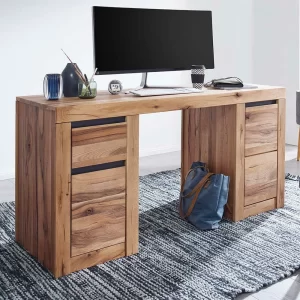 Massivholz Schreibtisch Aus Zerreiche & Wildeiche – Nescavan 10