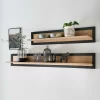 Massivholz Wandboard In Natur & Schwarz – Embleys 14