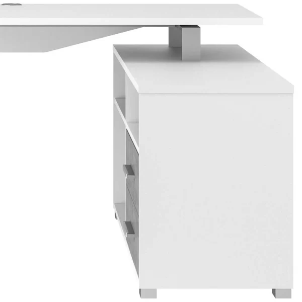 Moderner Computertisch Mit Seitenregal – Fleetwood 7