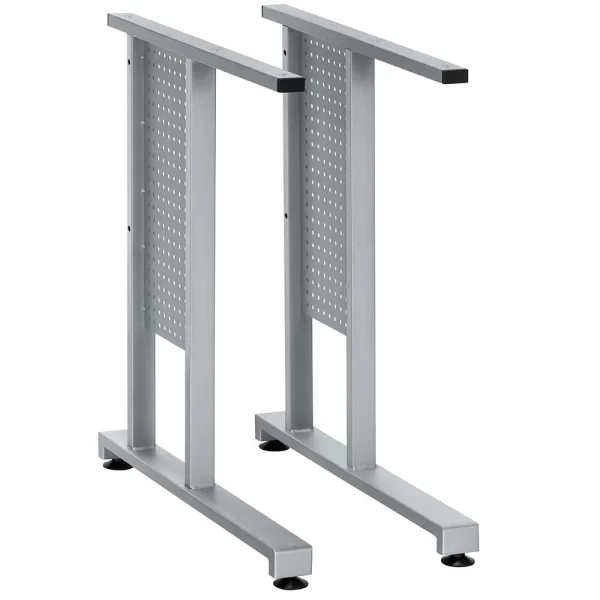 Moderner Schreibtisch Mit Metallgestell In Alu – Tonrai 6