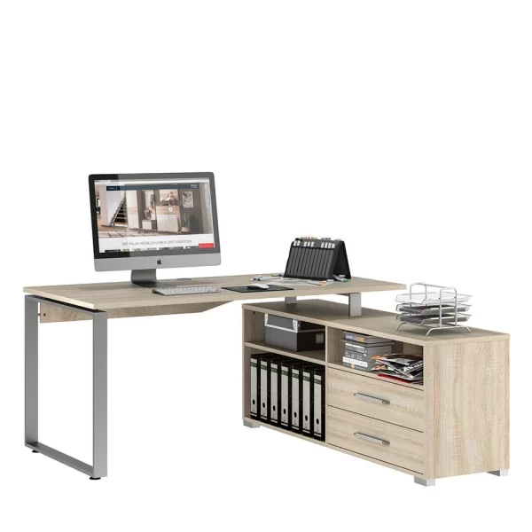 Moderner Schreibtisch Mit Regal Anbau – Manukau 1