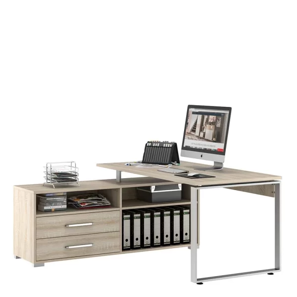 Moderner Schreibtisch Mit Regal Anbau – Manukau 4