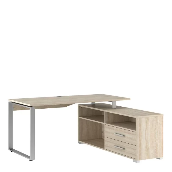 Moderner Schreibtisch Mit Regal Anbau – Manukau 3
