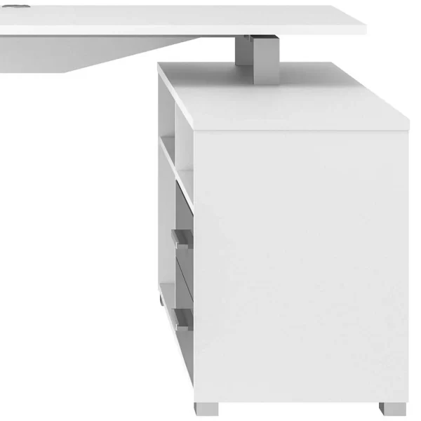 Moderner Schreibtisch Mit Seitlichem Regal – Ashger 7
