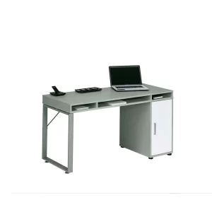 PC Bürotisch Ednurio In Grau Weiß 9