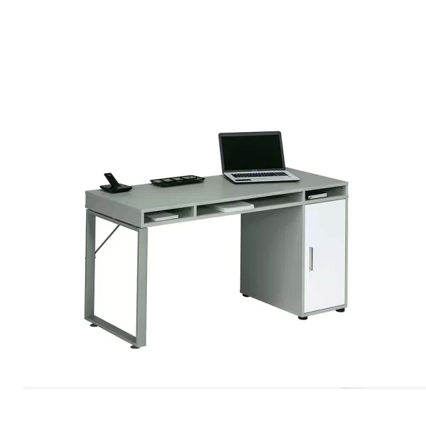 PC Bürotisch Ednurio In Grau Weiß 3