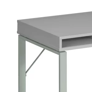 PC Bürotisch Ednurio In Grau Weiß 11