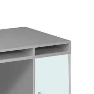 PC Bürotisch Ednurio In Grau Weiß 13