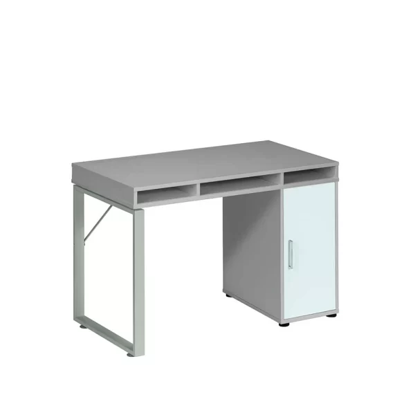 PC Bürotisch Ednurio In Grau Weiß 1