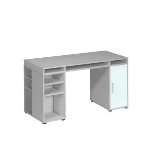 PC Bürotisch Panareaz In Grau Weiß 10