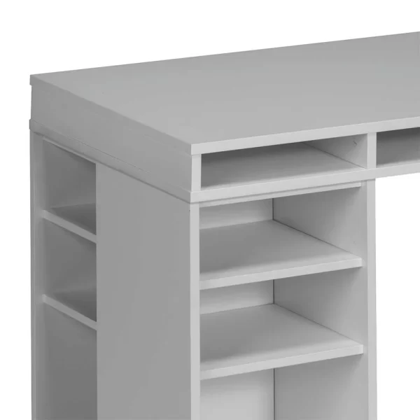 PC Bürotisch Panareaz In Grau Weiß 4