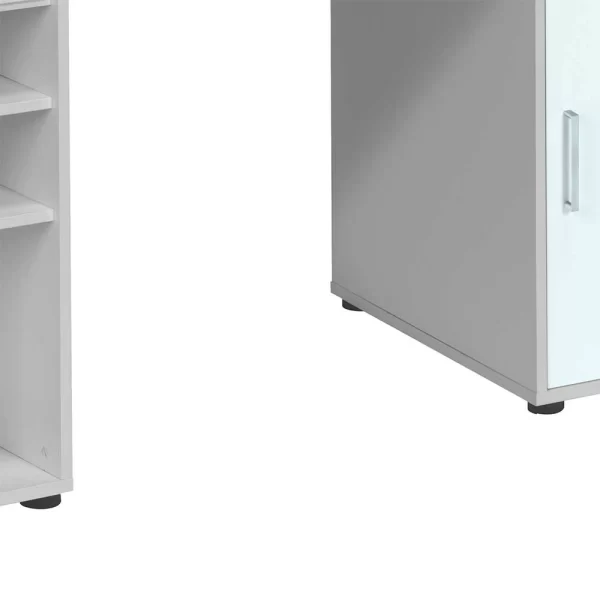PC Bürotisch Panareaz In Grau Weiß 7