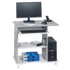 Rollbarer PC-Tisch Junction In Beton Optik 19