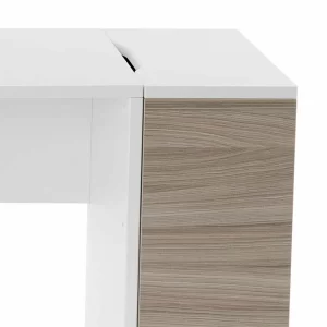 Schreibtisch Arbeitsplatz Ragimar In Weiß Holzdekor Anthrazit 18