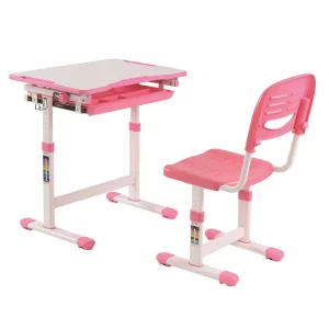 Schreibtisch Für Mädchen In Rosa & Weiß Leverias Mit Stuhl (zweiteilig) 10