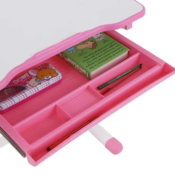 Schreibtisch Für Mädchen In Rosa & Weiß Leverias Mit Stuhl (zweiteilig) 4