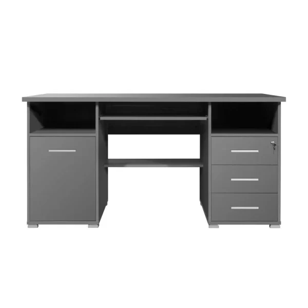 Schreibtisch Soloro In Grau 3