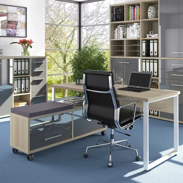 Schreibtisch Kombination Mit Rollcontainer – Xedno (zweiteilig) 4