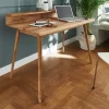 Schreibtisch Mit Aufsatz & Schublade Aus Holz – Garzone 20
