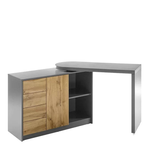 Schreibtisch Mit Schrank Flexibel Nutzbar – Griffina 1