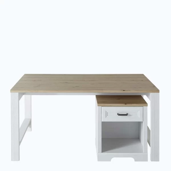 Schreibtisch & Rollcontainer Kombi – Mehady (zweiteilig) 4