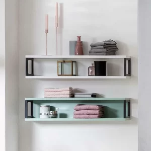 Stylisches Hängeregal Aus Stahl In Mint – Esdrus 12