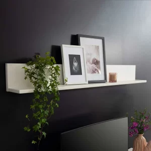 Topp Wohnwand Wandboard In Weiß Holz – Meuvrun 10