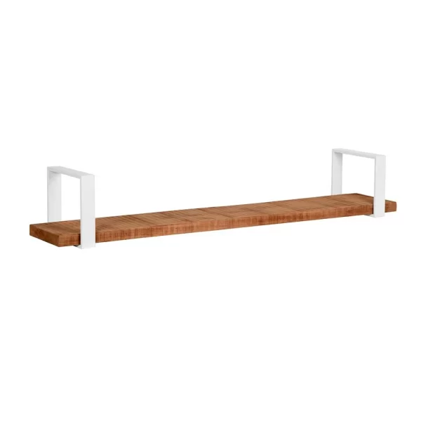 Wandboard Aus Mangoholz & Metall Weiß – Siza 4