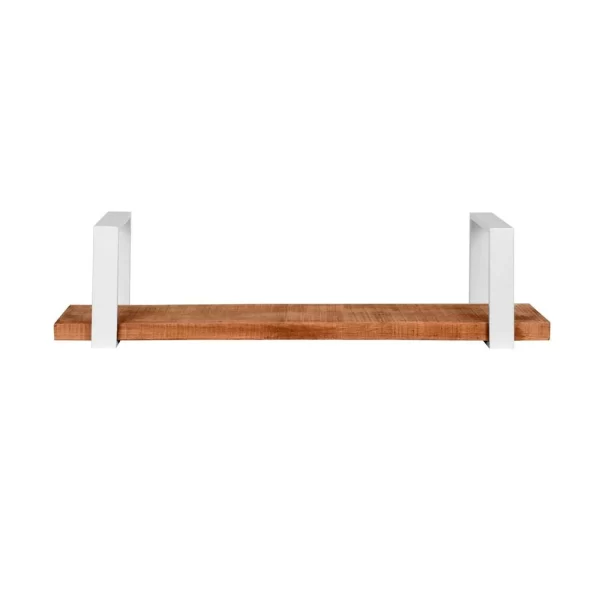 Wandboard Aus Mangoholz & Metall Weiß – Siza 5