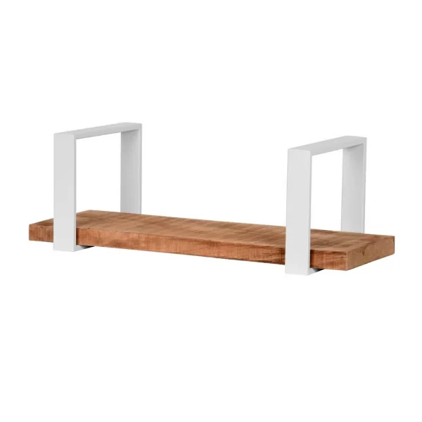 Wandboard Aus Mangoholz & Metall Weiß – Siza 3