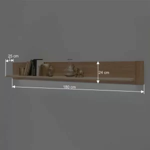 Wandboard In 180cm Breite Pontros Mit Eiche Bianco Furnier 18