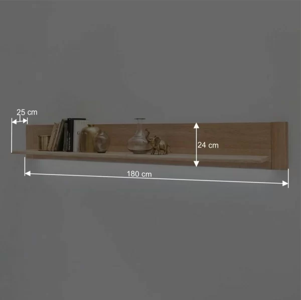 Wandboard In 180cm Breite Pontros Mit Eiche Bianco Furnier 7