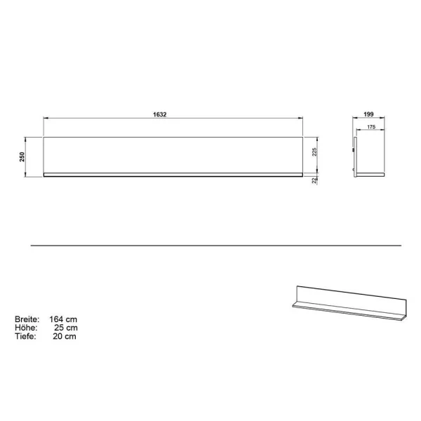 Wandboard In Dunkelgrau Mit Wildeiche – Lurys 5