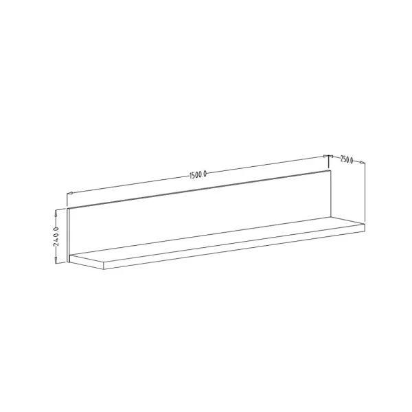 Wandboard In Fichte Holzoptik & Schwarz – Legano 5